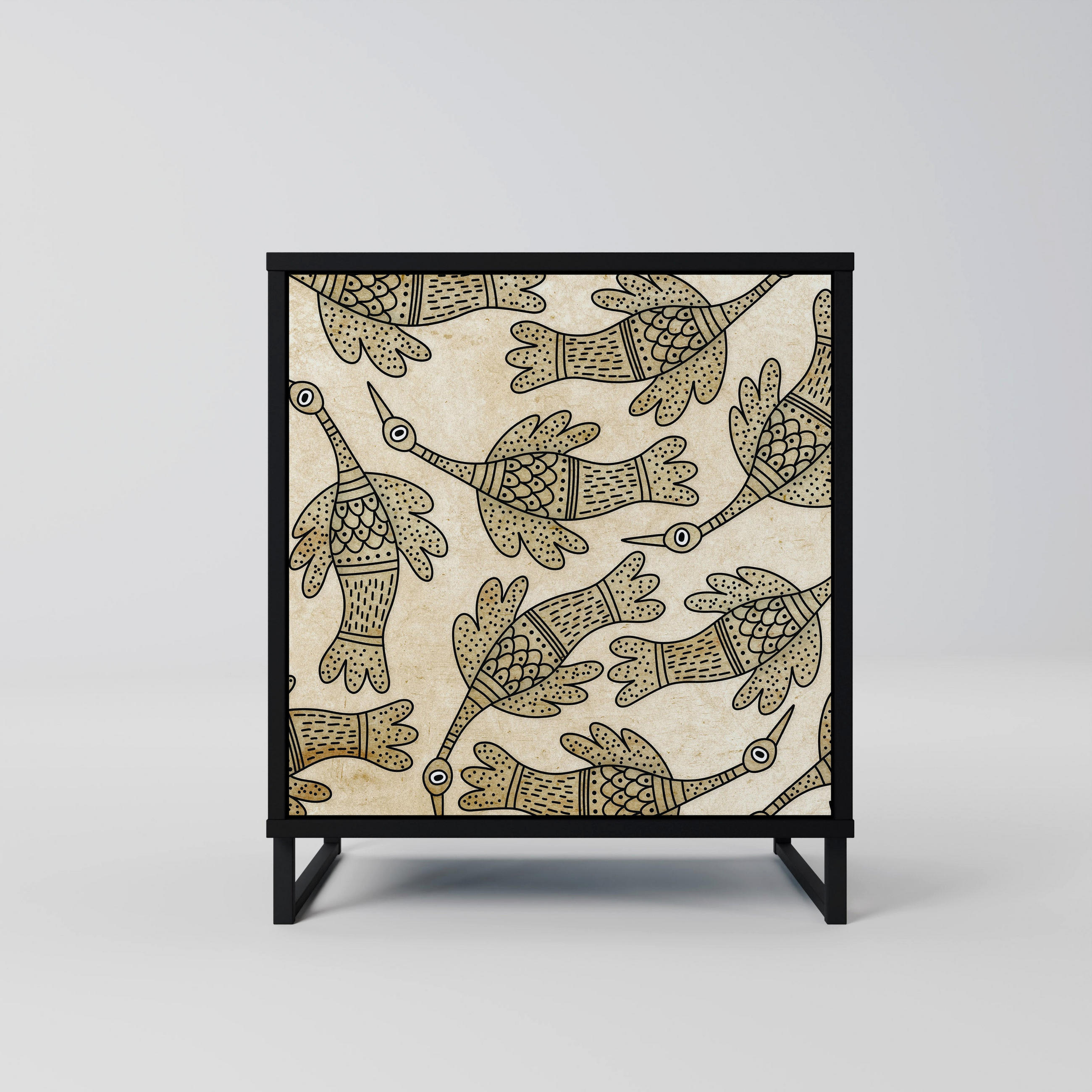 SpaceRebels Sideboard Schwarz 57.5x67.5x42 cm