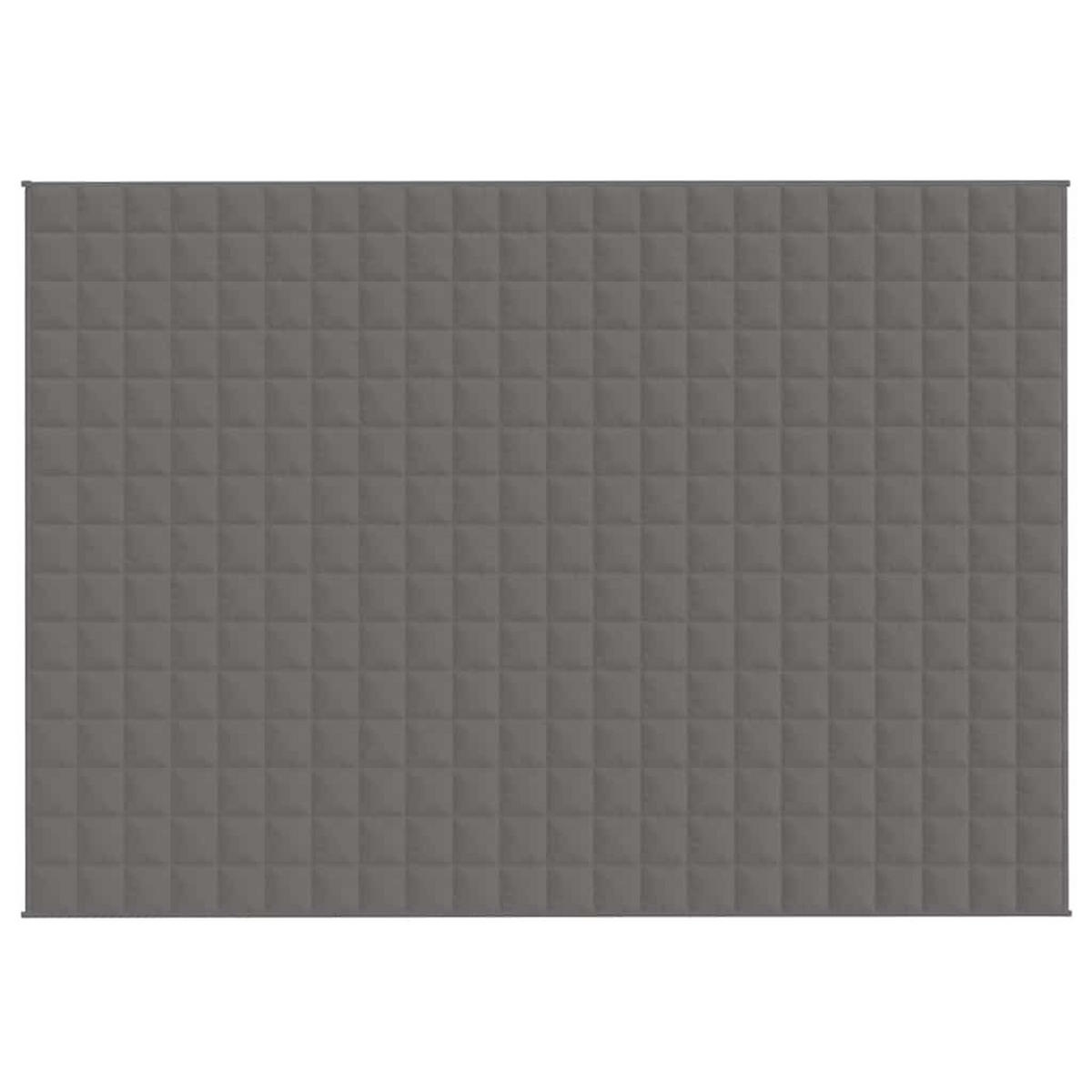 GEWICHTSDECKE Grau 155/220 Cm 11 Kg Stoff - Grau, Textil (150/220cm) - vidaXL