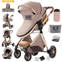 KINDERWAGENSET YV9-KHAKI - Hellbraun, Metall (80/60cm) - Kaket