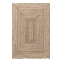 TEPPICH Design handgefertigt Jute bruin - Braun, Naturmaterialien (160/230cm) - AFK Living