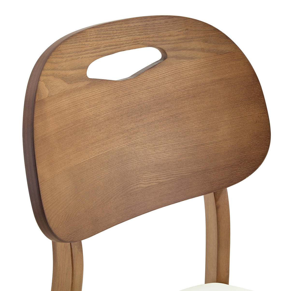 ESSZIMMERSTUHL 2er-Set mit Ovallehne, Holz Weiß - Weiß, Holz (44/88/50cm) - Meubliv