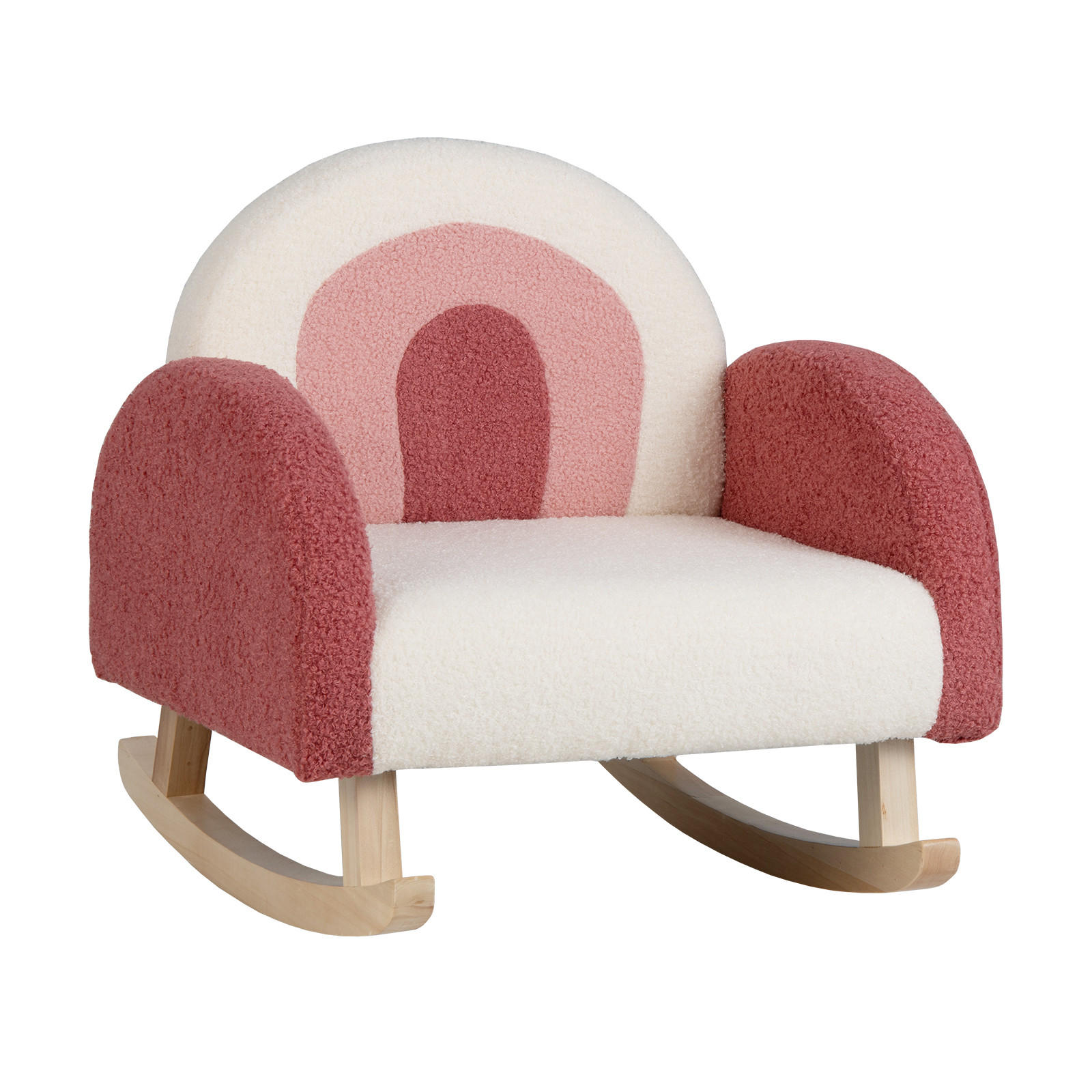 KINDERSOFA 51cm Rot - Rot, Textil (49/51/51cm) - COSTWAY