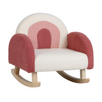 KINDERSOFA 51cm Rot - Rot, Textil (49/51/51cm) - COSTWAY