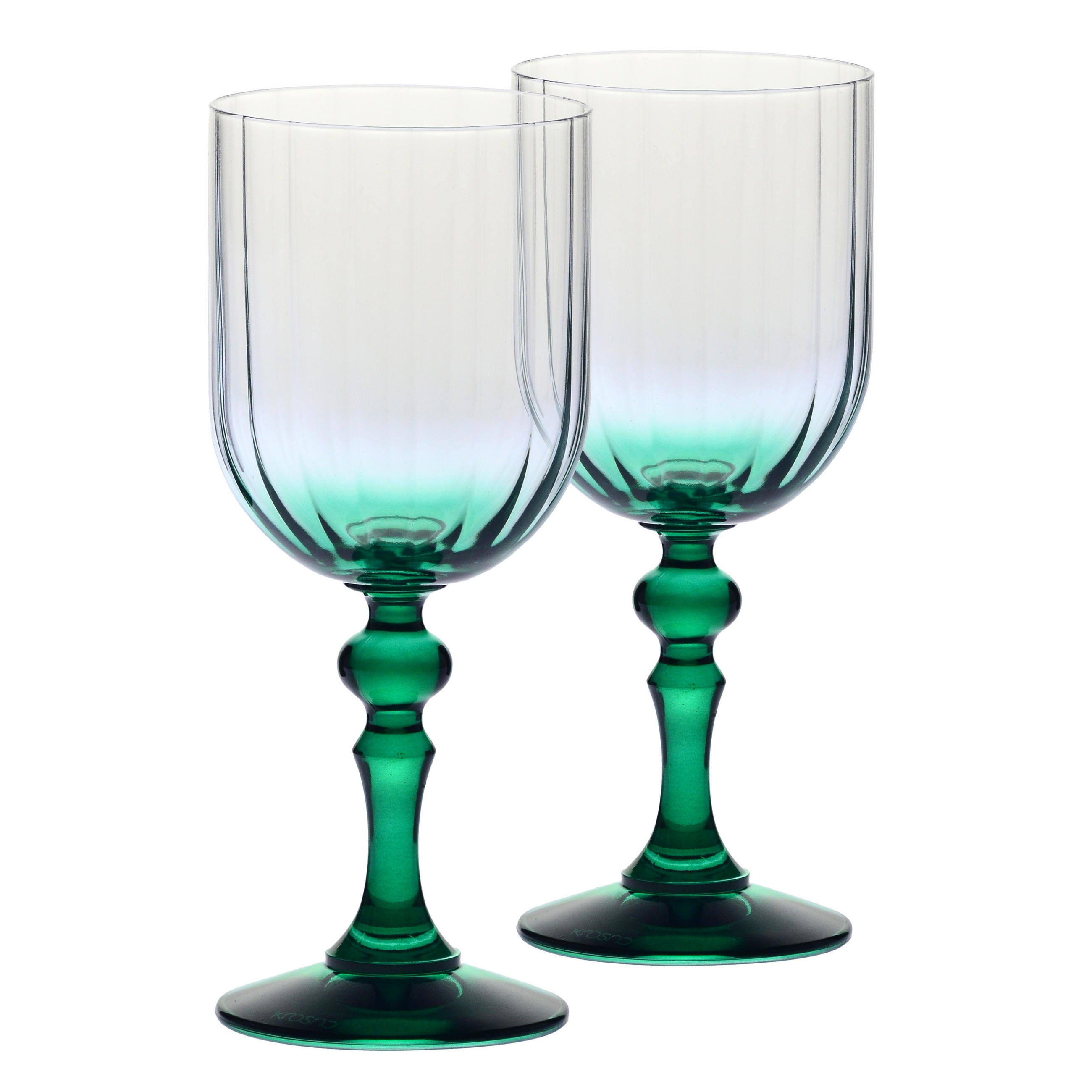 Krosno Glass Weingläser Grün