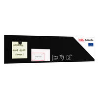 MAGNETPLATTE rahmenloses SLIMboard - Kreideoberfläche - 60x15 cm - Schwarz, Metall (60/15/0.3cm) - ALLboards