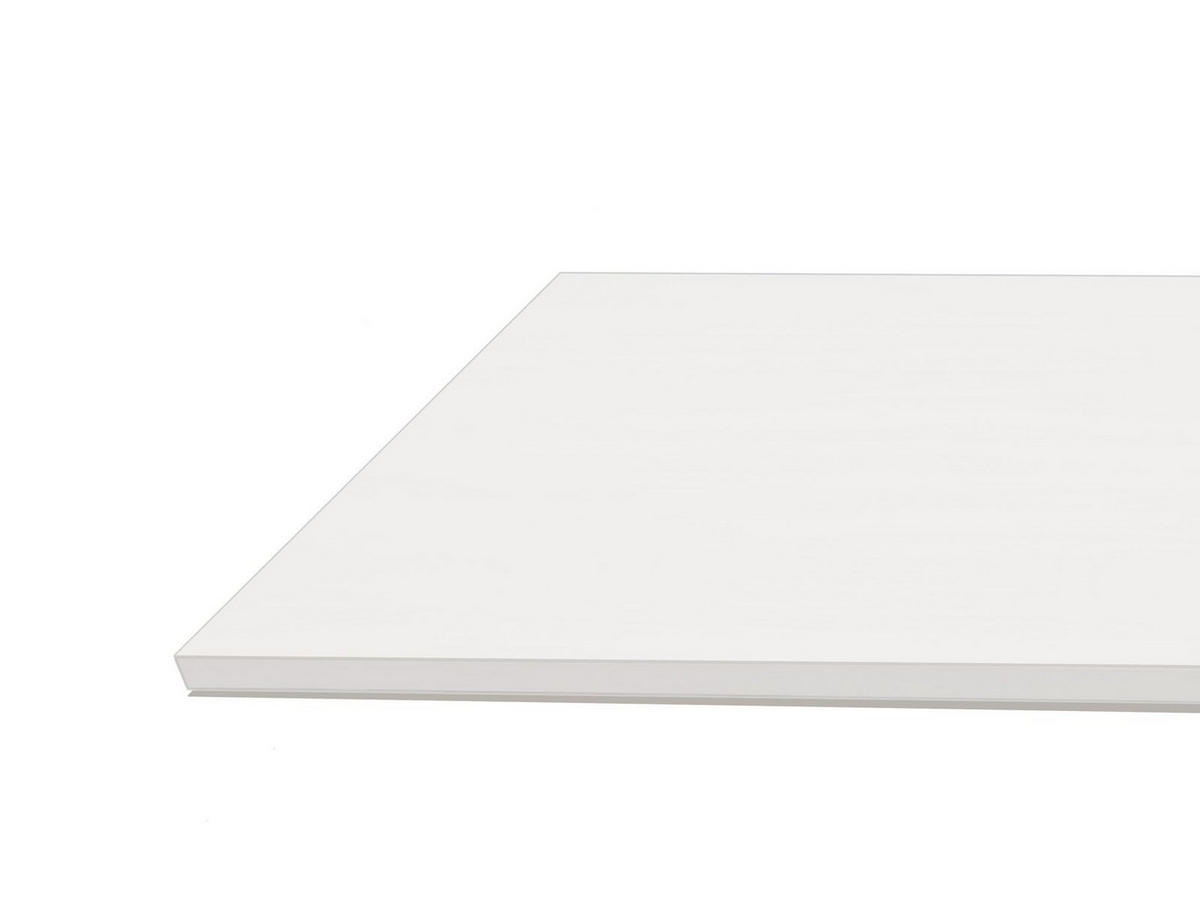 TISCHPLATTE Eiche oder Platinweiß - Weiß, Holz (80/120/2.5cm) - Schaff