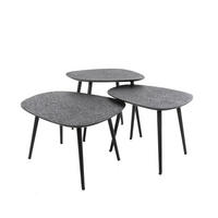 COUCHTISCH Jay Grau 51/62/36 cm 3er-Set - Grau, Metall (51/62/36cm) - Hoyz Collection