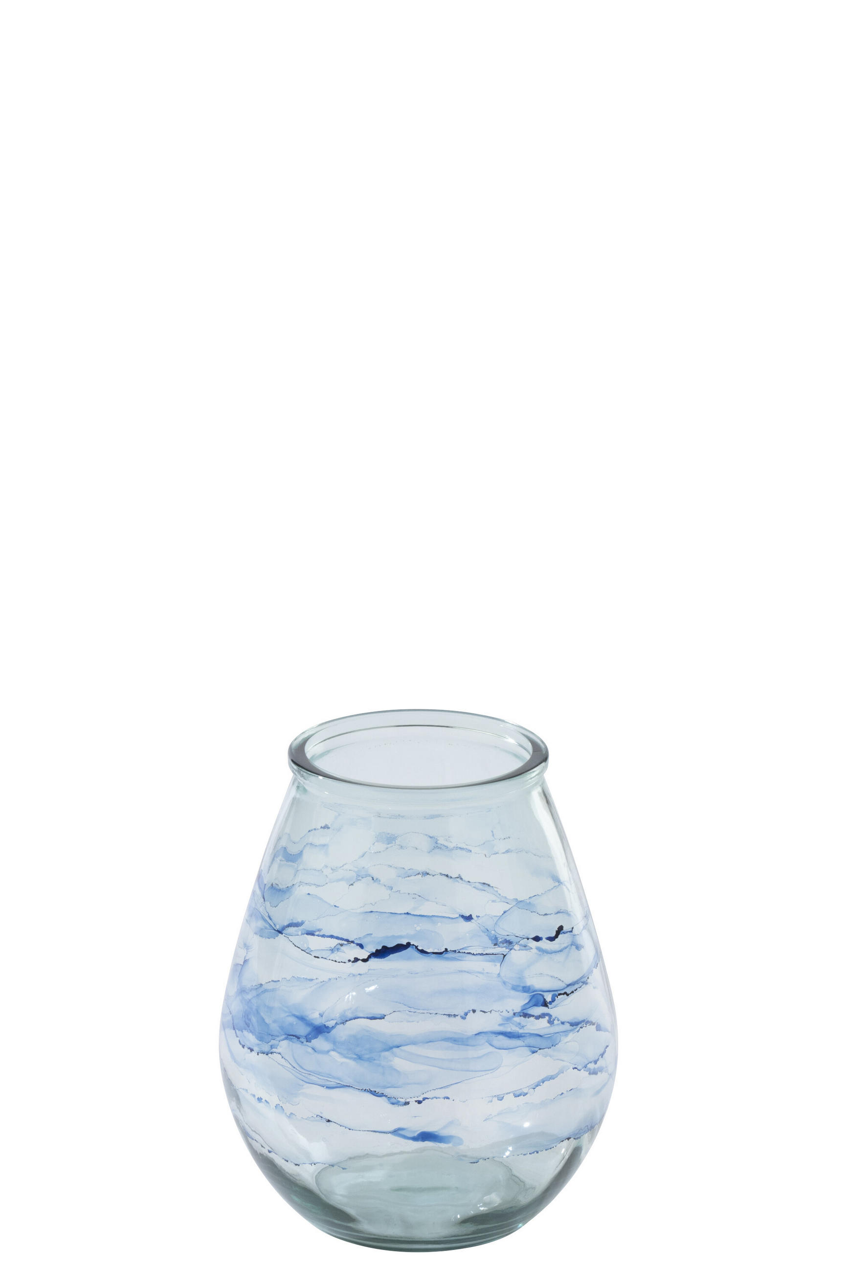 J-Line Windlicht Blau 35.5 cm