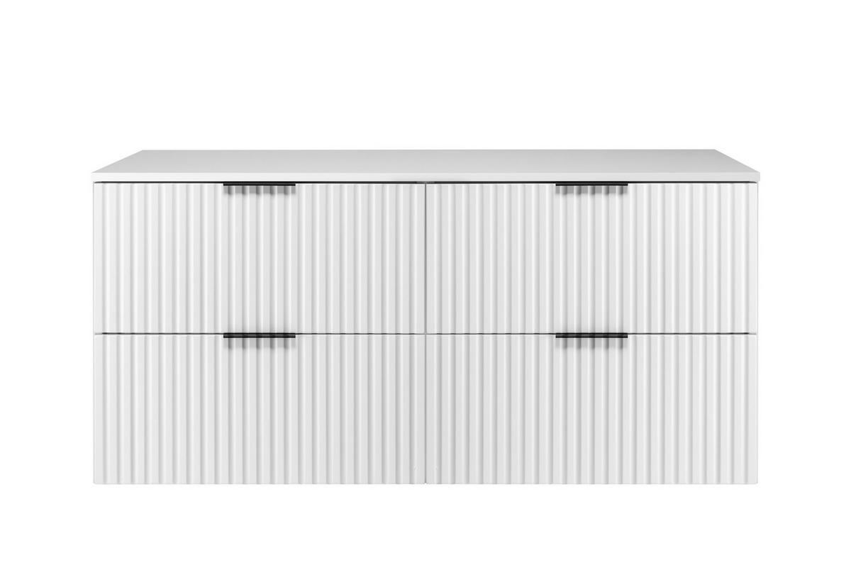 WASCHBECKUNTERSCHRANK Weiß matt 120/57/46 cm - Weiß, Holzwerkstoff (120/57/46cm) - Rodan