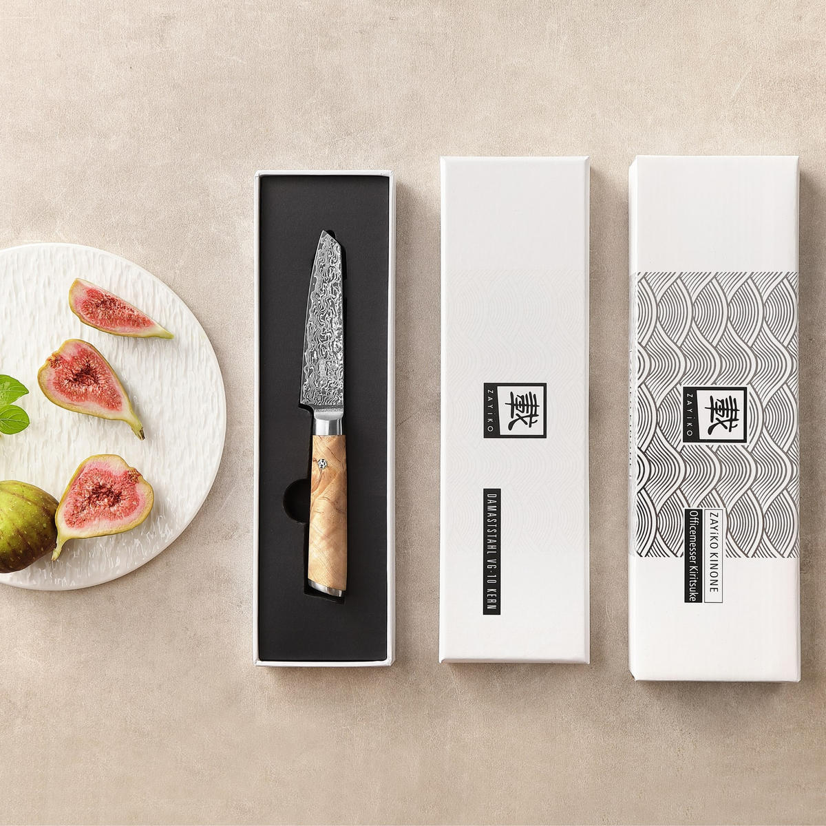 OFFICEMESSER 10 cm - Birkefarben, Holz/Metall (21cm) - Zayiko