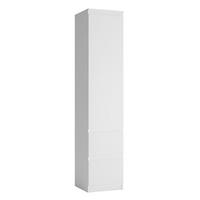 DREHTÜRENSCHRANK Boston weiß/weiß hg 45,6cm / 58,5cm / 249,8cm - Weiß, Holz/Holzwerkstoff (46/250/59cm) - Feldmann-Wohnen