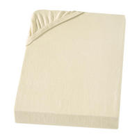 SPANNBETTLAKEN-BOXSPRINGBETT 140x200 - 160x200 Jersey Spannbetttuch 100% Baumwolle, Bettlaken Uni Creme - Creme, Textil (140/200cm) - Carpe Sonno