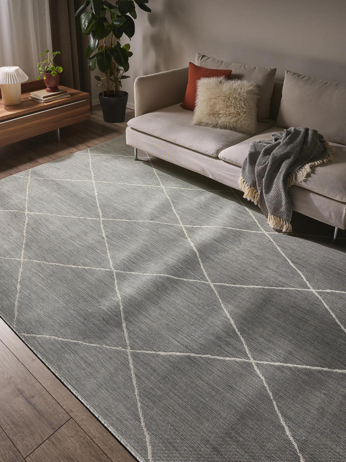 OUTDOORTEPPICH Metro Grau 240x340 cm - Grau, Textil (240/340cm) - benuta Nest