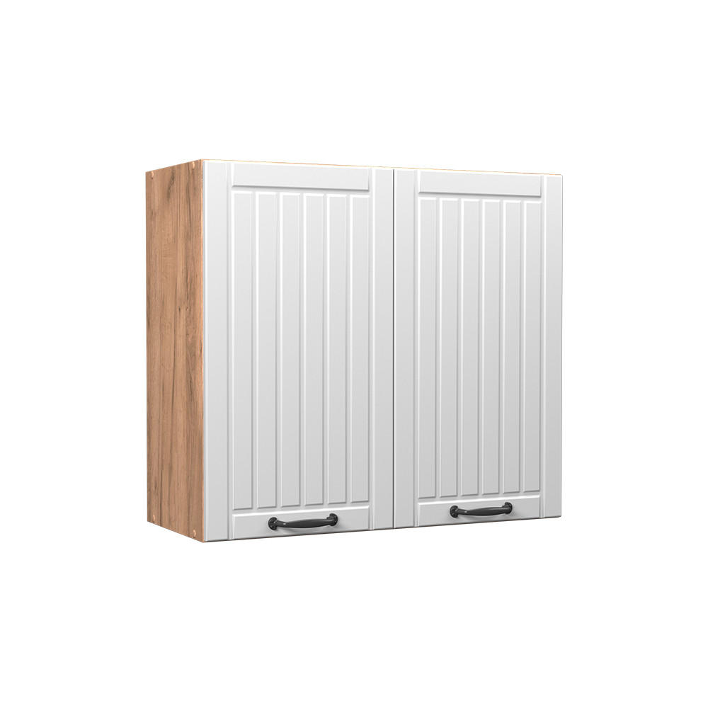 Vicco VĚŠÁK NA STĚNU Fame-Line, Bílý venkovský dům/Zlatý mocný dub, 80 cm