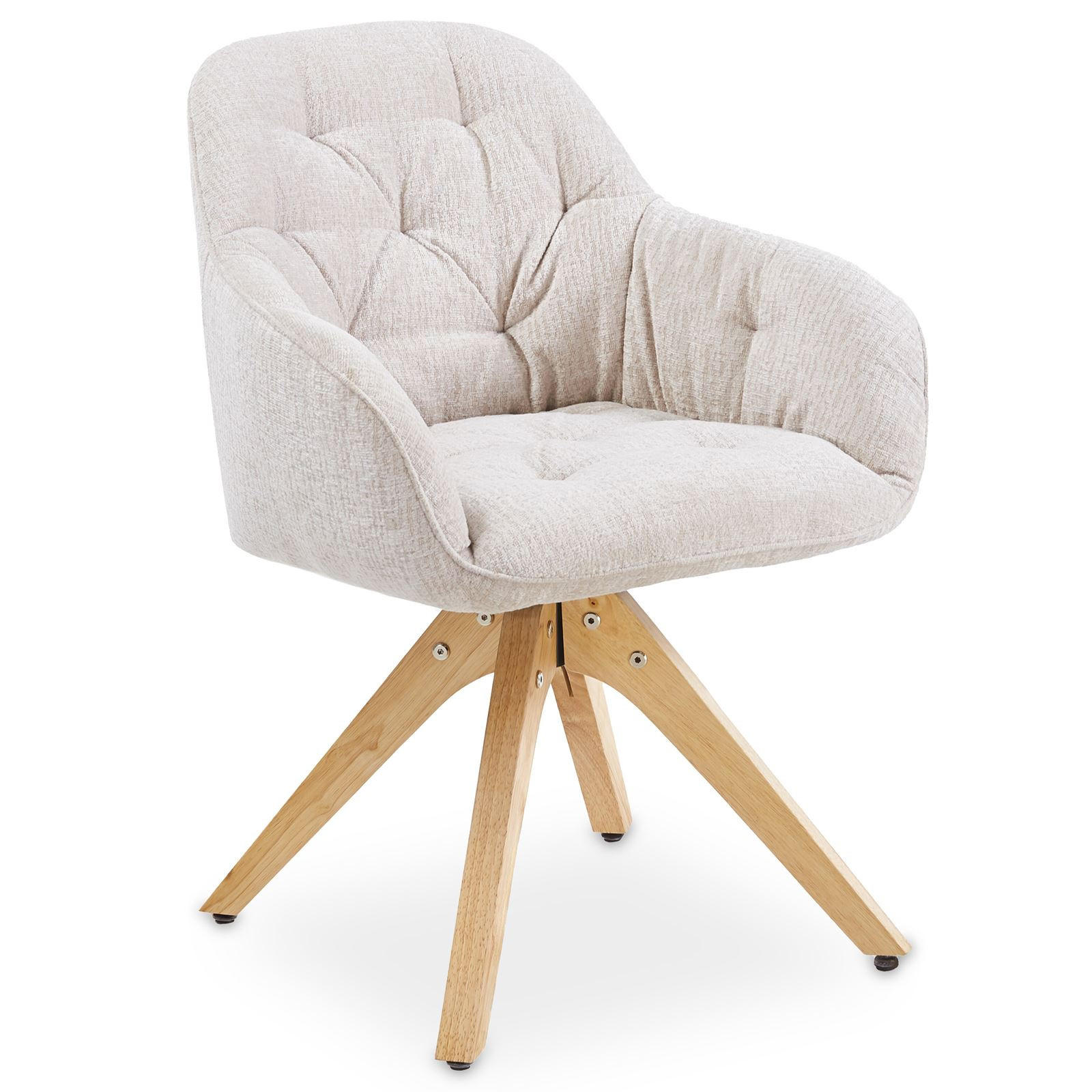 ESSZIMMERSTUHL SAGA beige - Beige, Textil (57/81/62cm) - IDIMEX