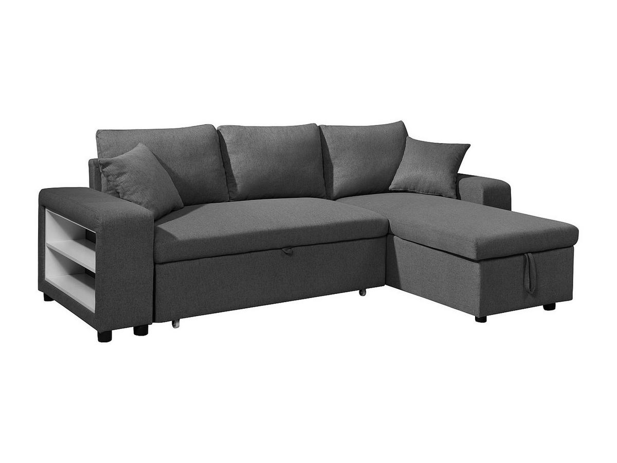 SCHLAFSOFA - 4 Personen - Stoff - Anthrazitgrau - - Anthrazit, Textil (240/84/145cm) - Vente-Unique