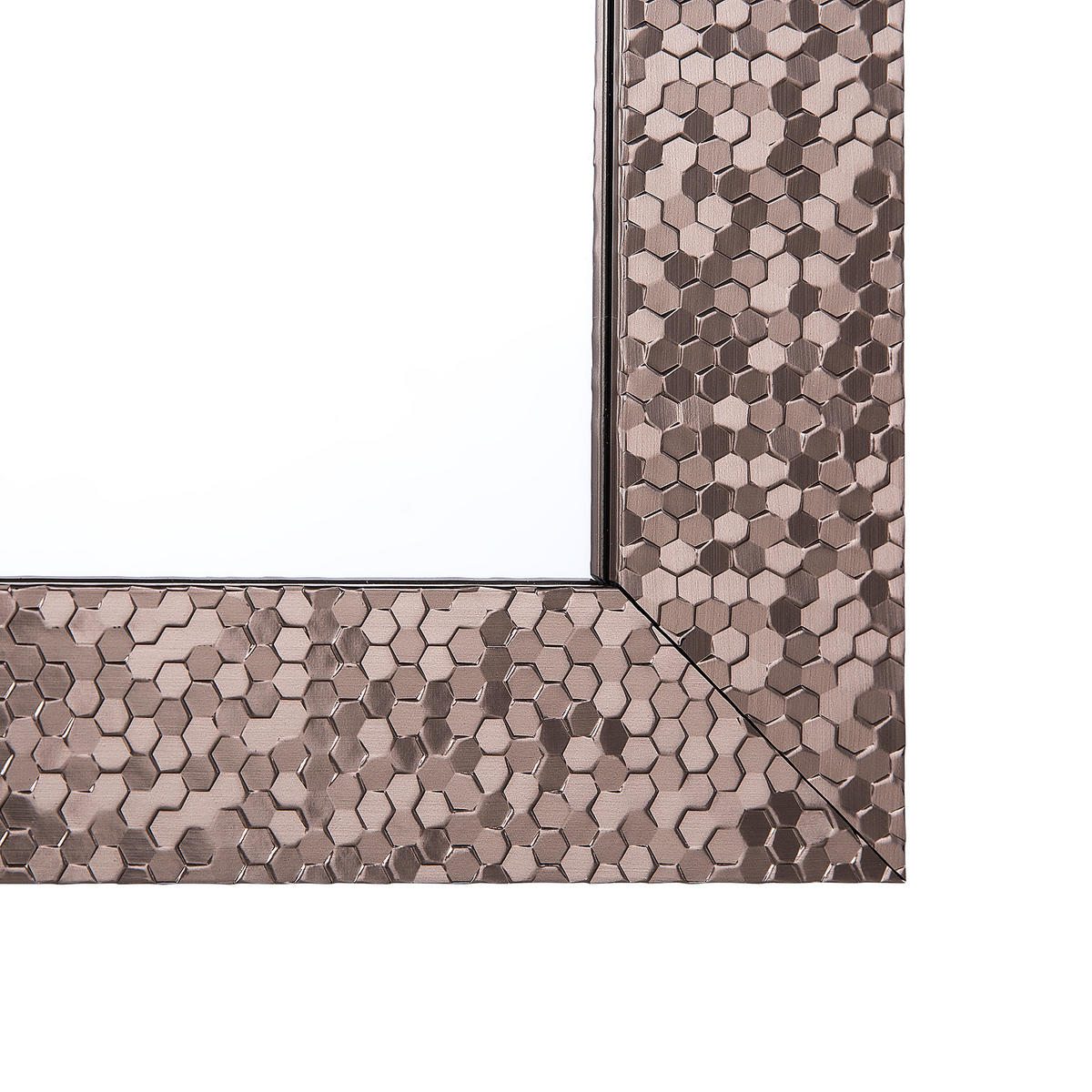WANDSPIEGEL braun rechteckig 50/130 cm Marans - Braun, Kunststoff (50/130/2cm) - Beliani
