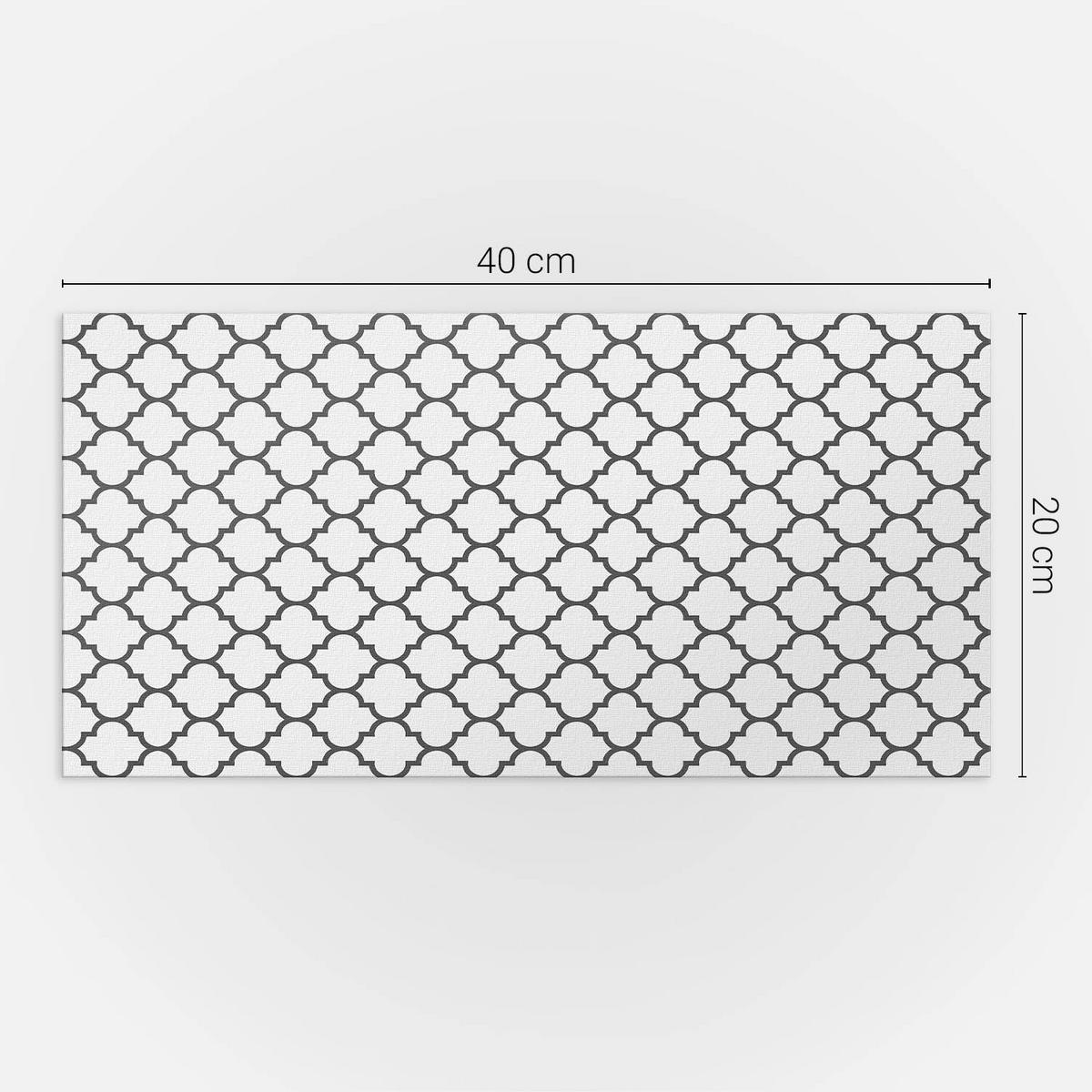 WANDPANEEL 10x 40x20 cm selbstklebend Jornisse - Schwarz/Weiß, Kunststoff (20/1.6/40cm) - Wallfluent