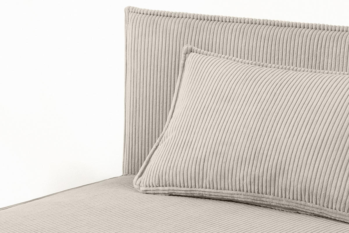JUGENDBETT ROTI Einzelbett mit Bettkasten, 90x200cm, Bett mit Bonellmatratze, mit Rückenlehne - Creme/Schwarz, Holz/Holzwerkstoff (92/200cm) - KONSIMO®