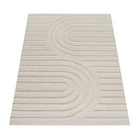 HOCHFLORTEPPICH 120/160 cm Genua 747 - Creme, Textil (120/160cm) - Paco Home
