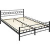 METALLBETT Malta,140 x 200 cm,schwarz - Schwarz, Metall - tectake