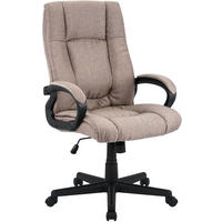 DREHSTUHL Stoff Taupe - Taupe/Schwarz, Kunststoff/Textil (66/106/70cm) - CLP