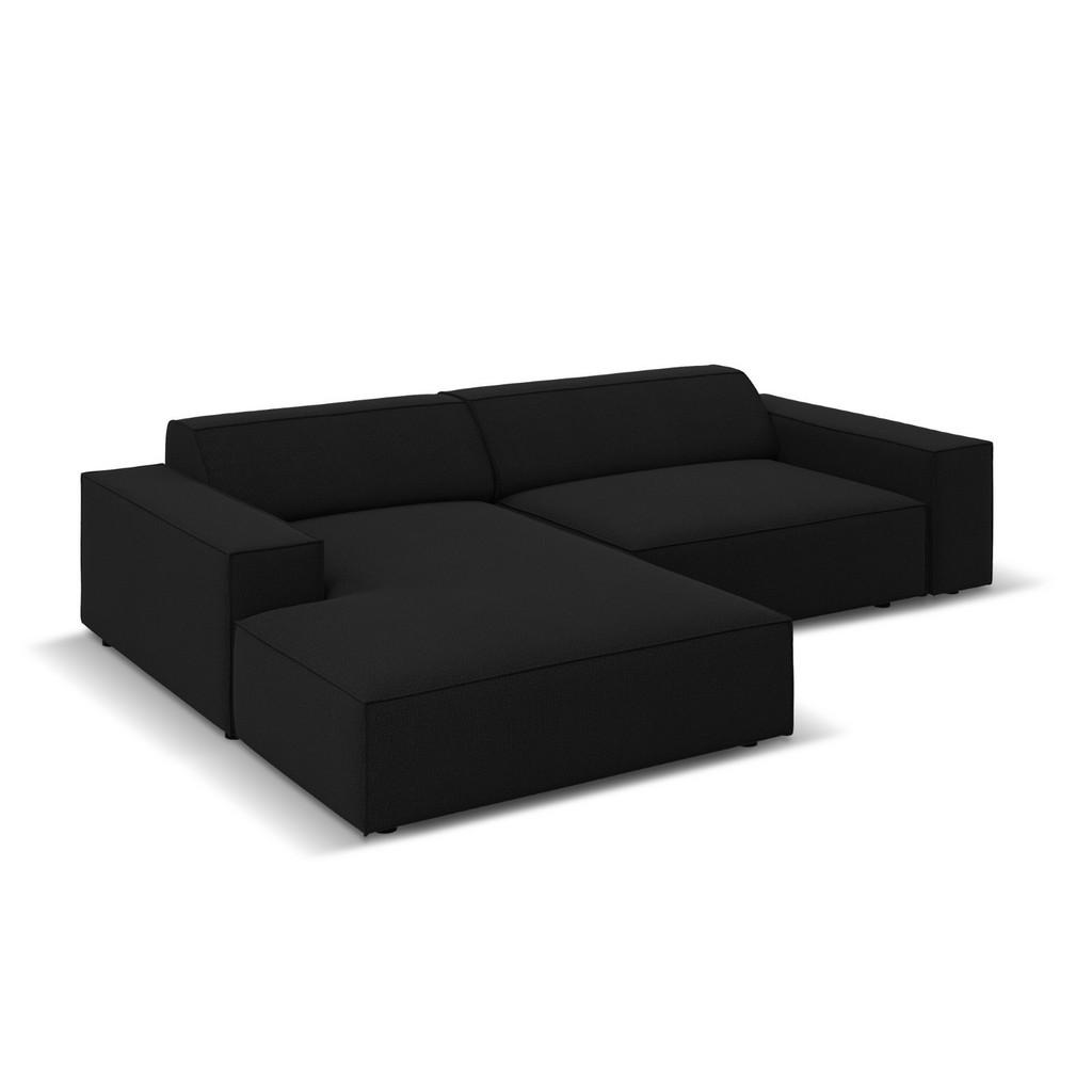 Thumbnail - Micadoni Modulares-Ecksofa, Schwarz, Textil, 3-Sitzer, L-Form, 224x166 cm, Hergestellt in Europa, Wohnzimmer, Sofas & Co...