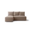 ECKSOFA mit Schlaffunktion SAVIO MINI Poso 02 Links - Cappuccino, Textil (200/140cm) - Bedante