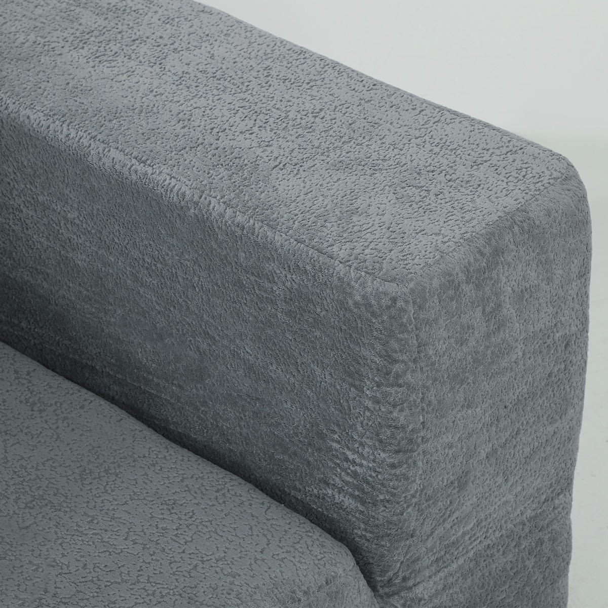 ECKSOFA Dunkelgrau 294.0/165.0/70.0 cm - Dunkelgrau, Textil (165/294cm)