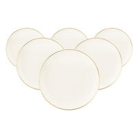 BROTTELLER Savona Goldlinie creme ø 17,7 cm 6er Set - Creme, Keramik (17.7cm) - Seltmann Weiden