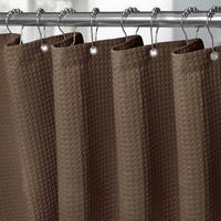 DUSCHVORHANG Waffelstoff Braun 152 x 182 cm - Braun, Textil (152/182cm)