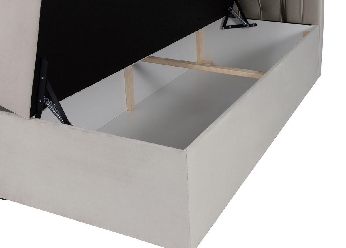 BOXBETT Daissy Hellbeige Samt 140x200 cm - Ecru, Textil (140/200cm) - Selsey