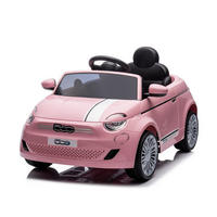 ELEKTROAUTO Fiat 500 pink Fernbedienung, Sicherheitsgurt, MP3, USB - Pink, Kunststoff (100/60/50cm) - Chipolino