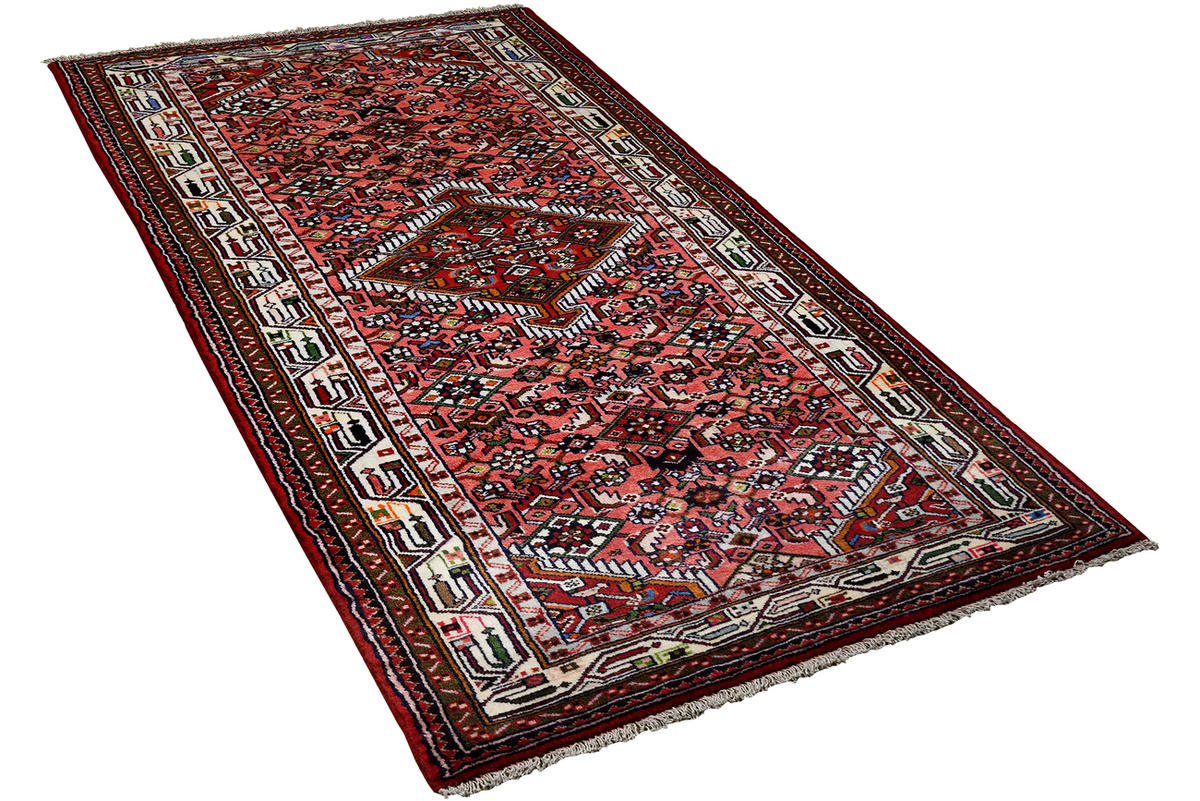 TEPPICH Assadabad Rot 207/83 cm Schurwolle - Rot, Textil (83/207cm) - Looma
