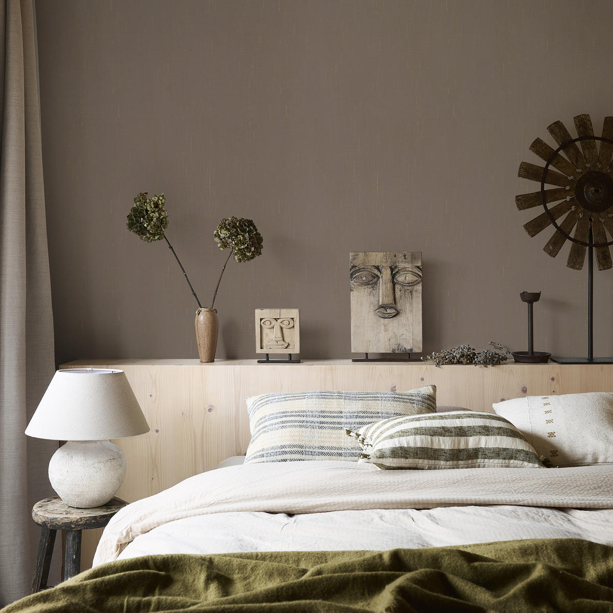 VLIESTAPETE Leinen gold soft clay - Pink, Papier/Kunststoff (53/1000cm) - Walldoctor