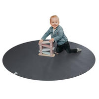 KRABBELMATTE Rund 160cm Grau - Grau, Textil (160/160cm) - Sanosoft