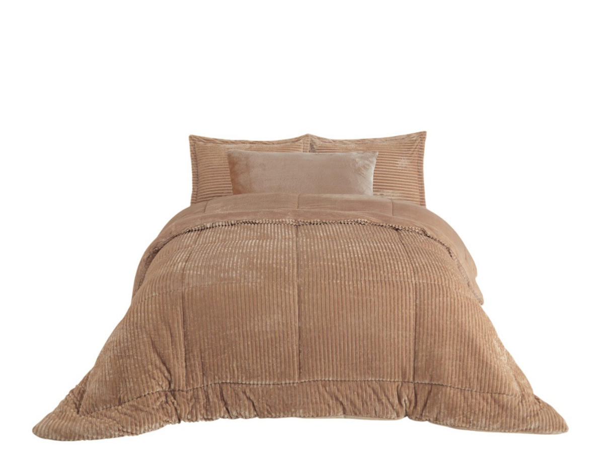 TAGESDECKE 240/260 cm Set 4-teilig VESPA #17 - Braun, Textil (240/260cm) - ROLFNERS