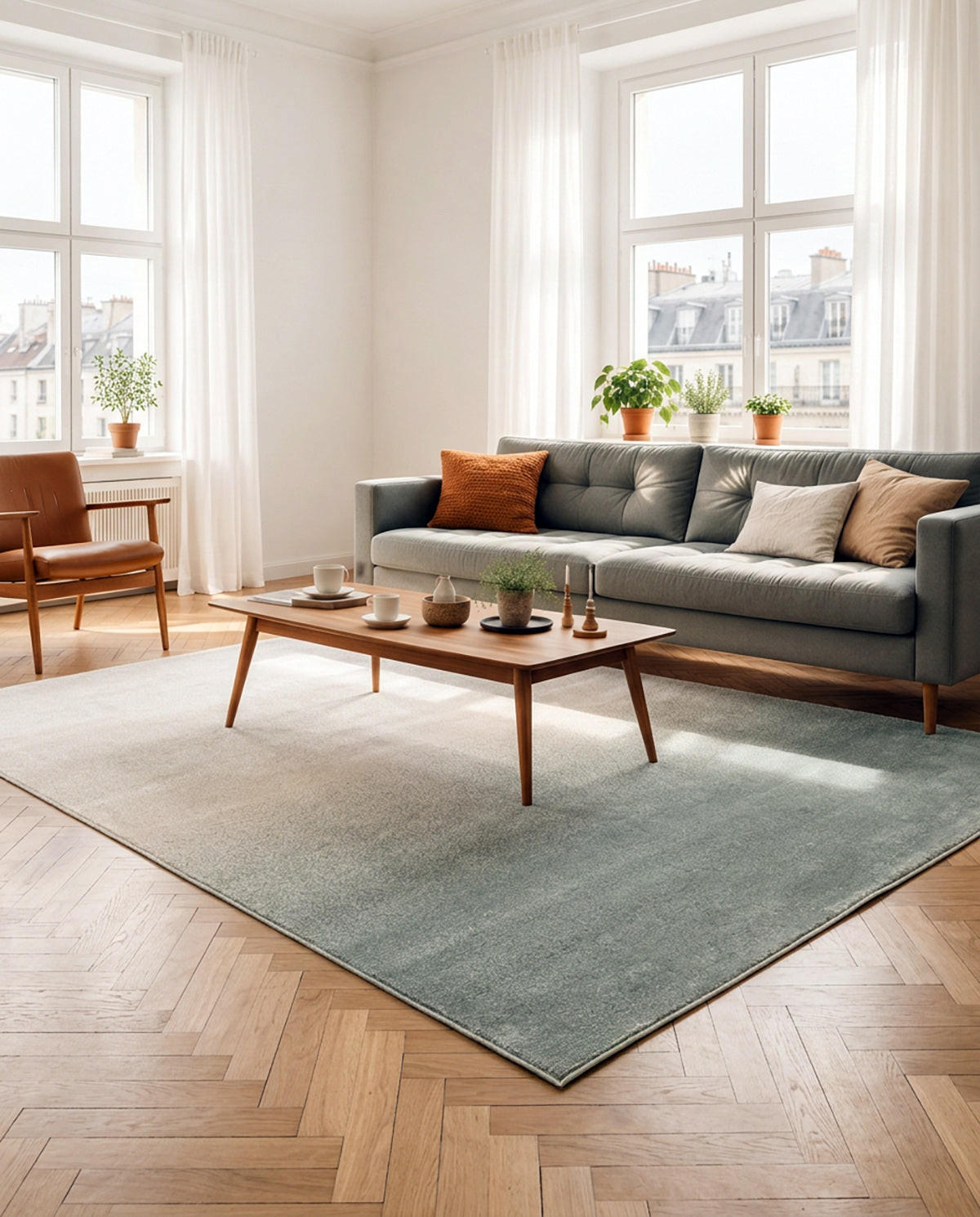 TEPPICH superweich grafisch grün - Grün, Textil (160/230cm) - AFK Living