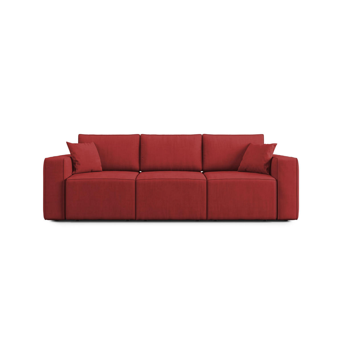 LINEARSOFA Morfeo - Rot, Textil (245/86/99cm) - Divani.store