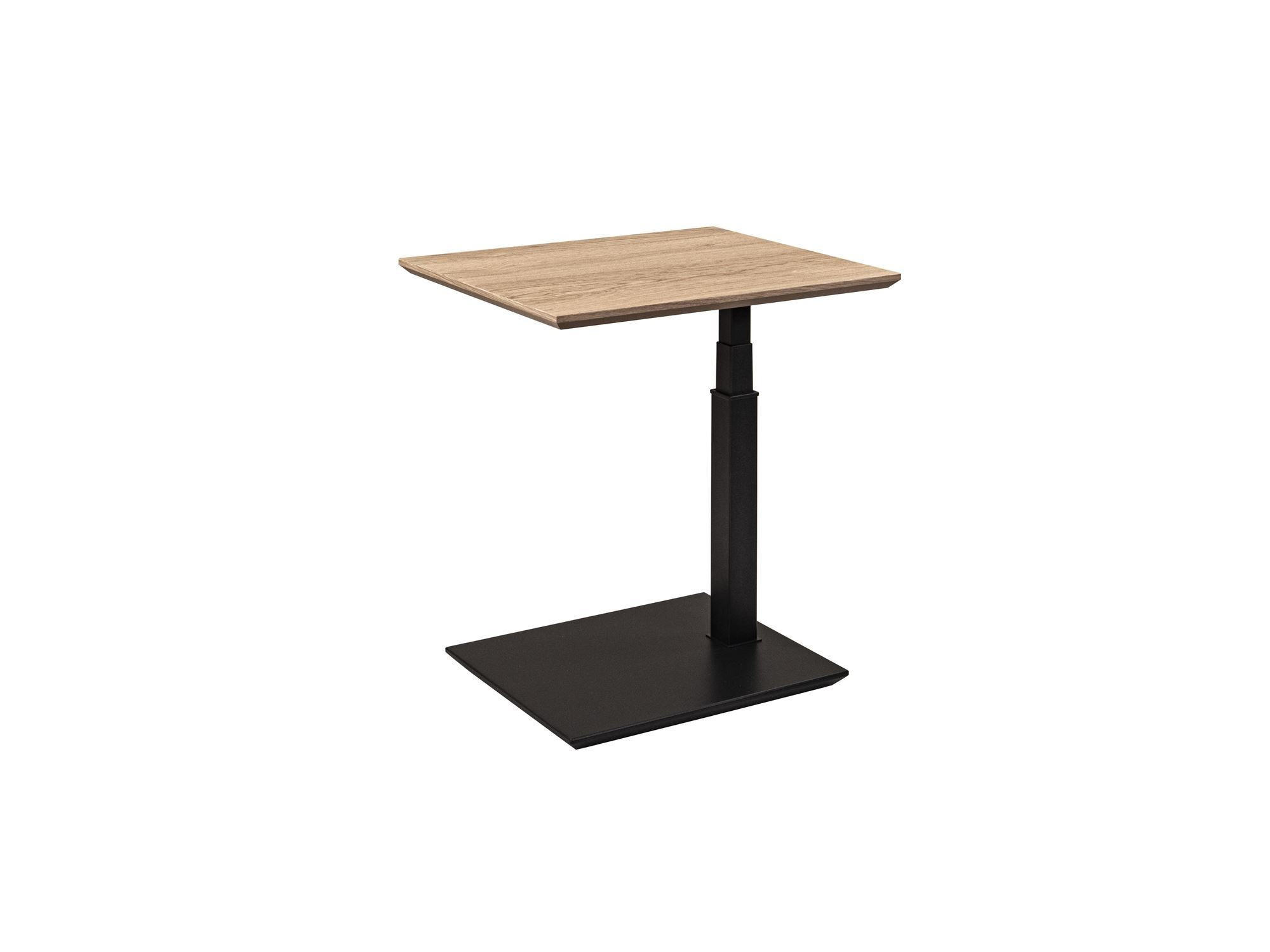 BEISTELLTISCH Cecile 55x47x47 höhenverstellbar Anthrazit/Wildeiche Bianco - Braun, Holz (55/47/47cm) - 58aufmkessel