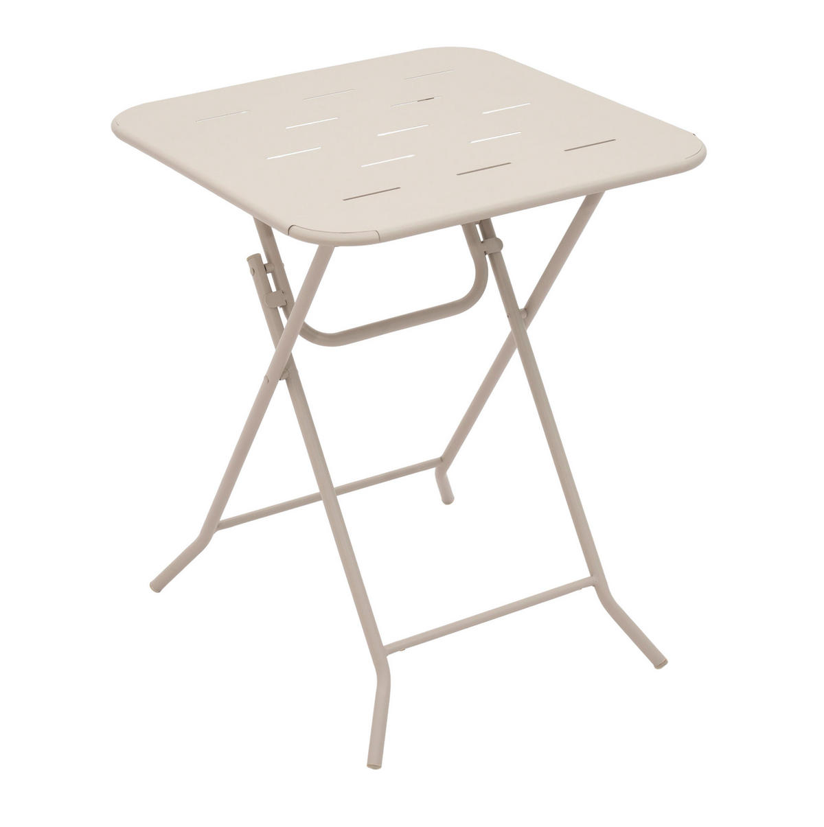 BISTROSET 60/60/73 cm, klappbar aus Stahl für 2 Personen, wetterbeständig, Beige - Beige, Metall - Redom