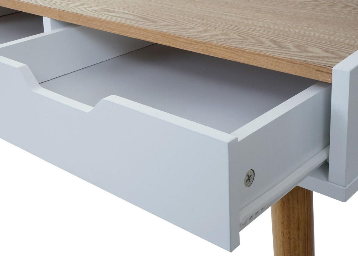 SCHREIBTISCH rechteck Esche Dekor - Eschefarben, Holzwerkstoff (55/120/80cm) - MCW