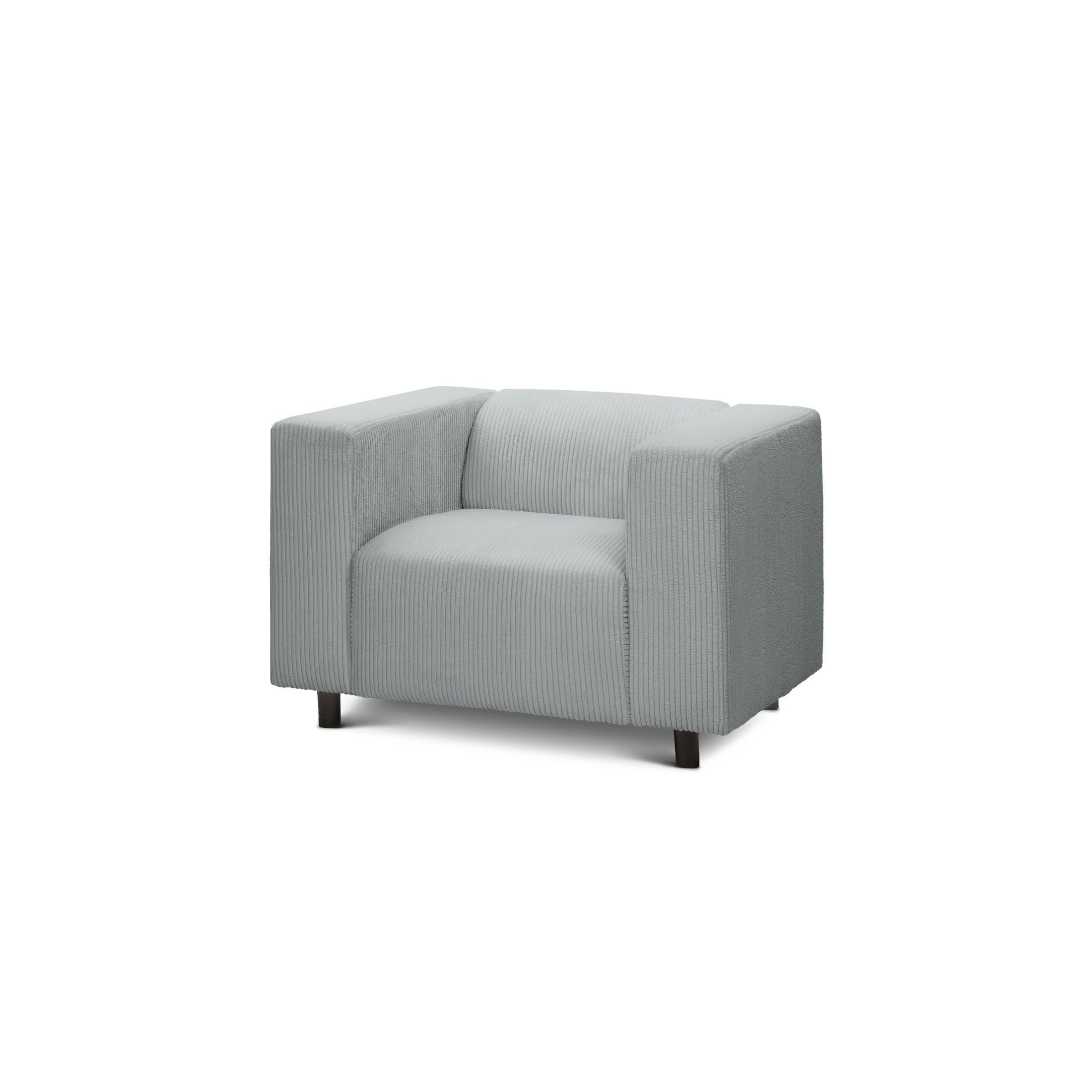 SESSEL July Grau 95 × 80 × 57 cm - Grau, Textil (95/80/57cm)