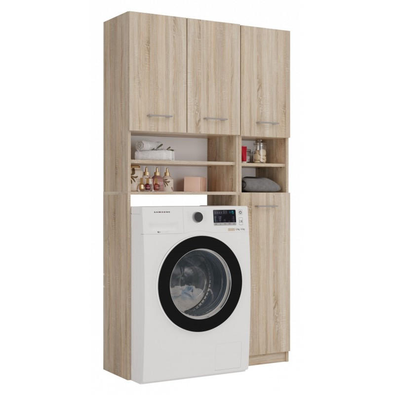 SKRÍŇ NA PRÁČKU Sada kúpeľňových skríň Sonoma 96/180/30 - dub sonoma, kompozitné drevo (96/180/30cm) - RAUMHIRSCH FURNITURE