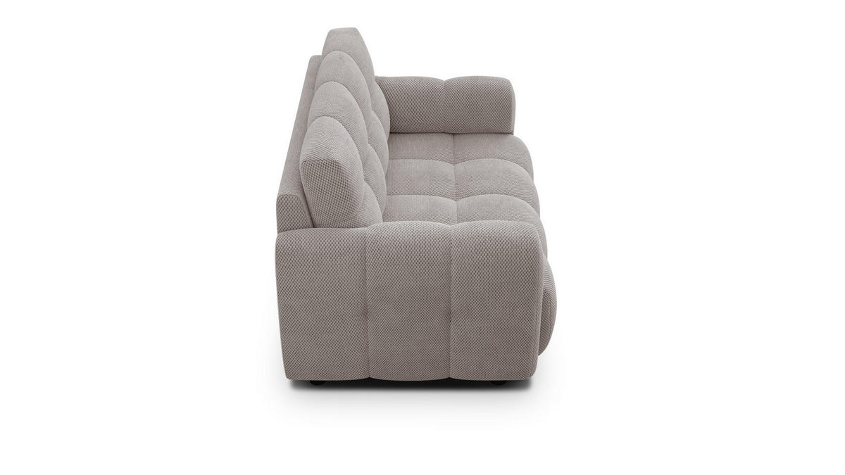 SOFA MELLOW 2-Sitzer, beige - Beige/Schwarz, Holz/Textil (153/87/98cm) - Courtois Laville