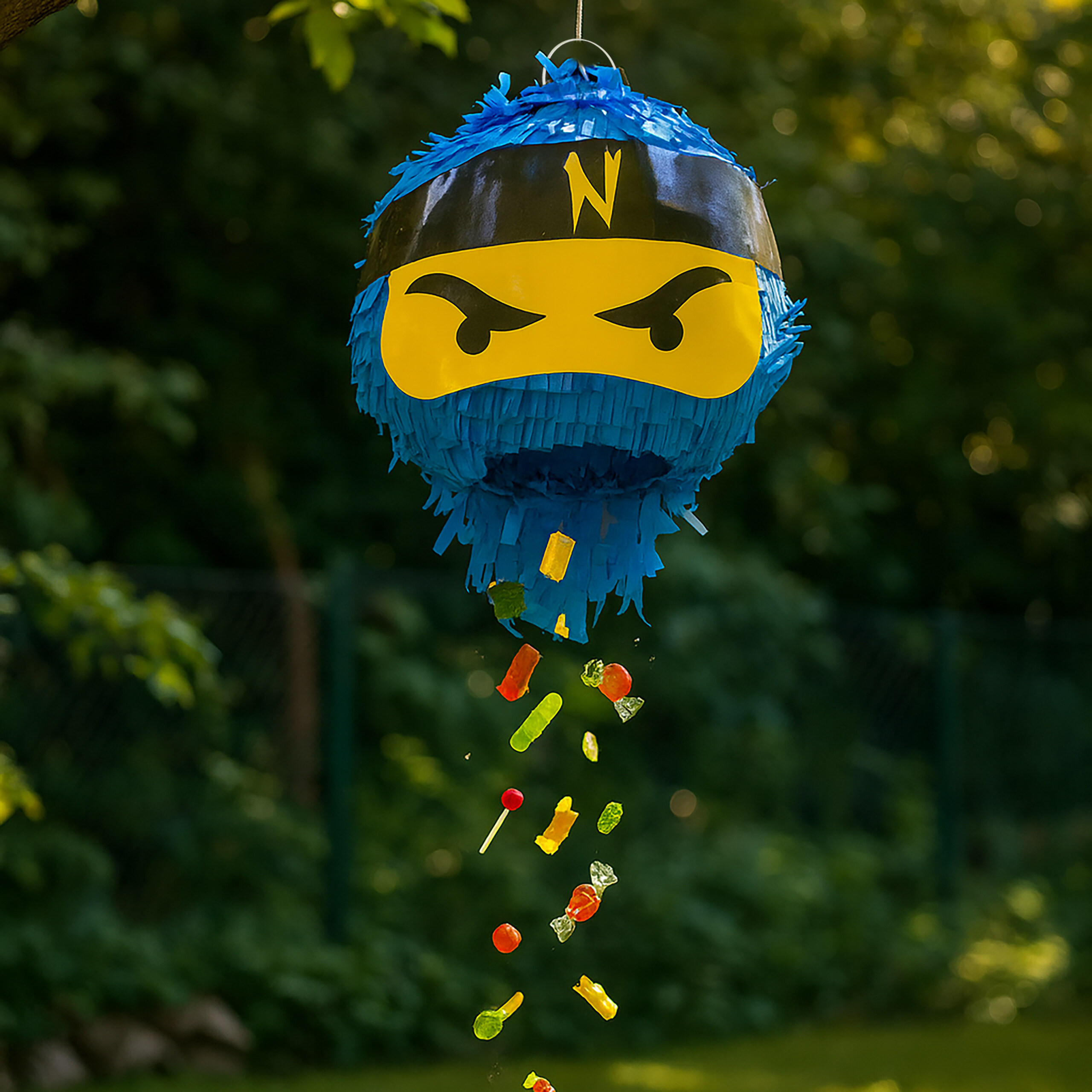 PINATA - Multicolor, Papier/Wellpappe (25/25/25cm) - Relaxdays