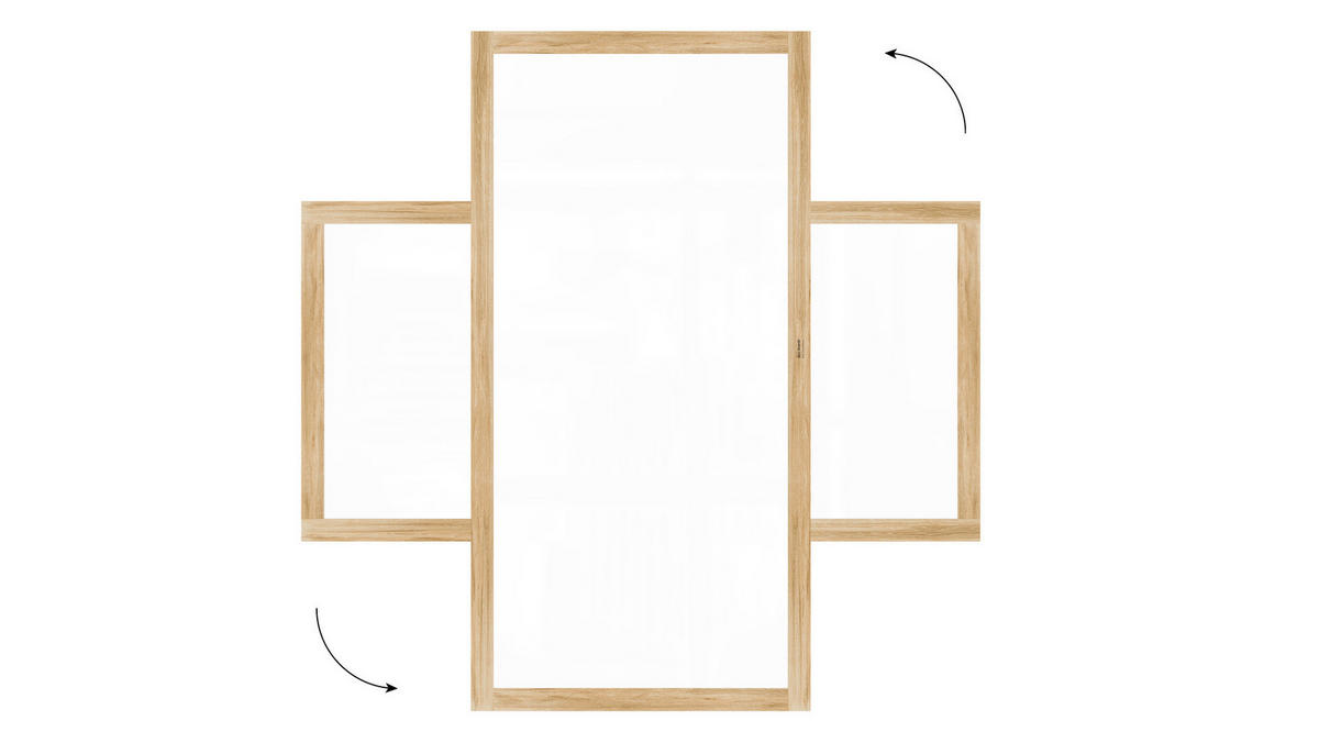 MAGNETISCHES Whiteboard, trocken abwischbar PREMIUM 240x120cm, massiver Rahmen im Eichendesign - Weiß, Metall (240/120/2cm) - ALLboards