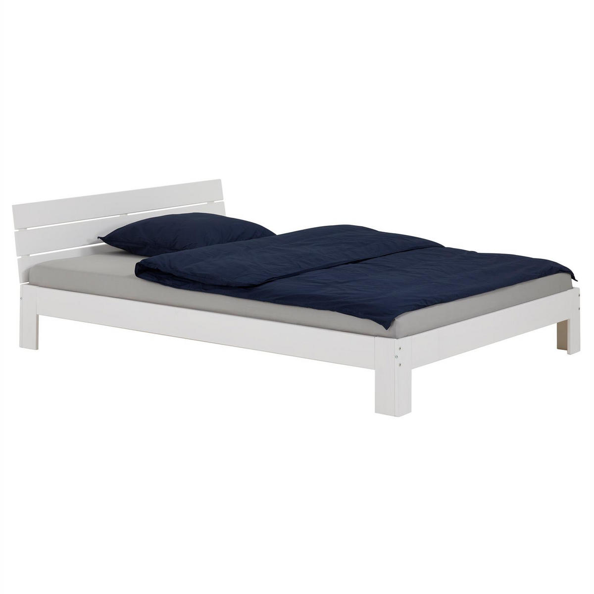 DOPPELBETT THOMAS 140X200 CM - Weiß, Holz (140/200cm) - IDIMEX