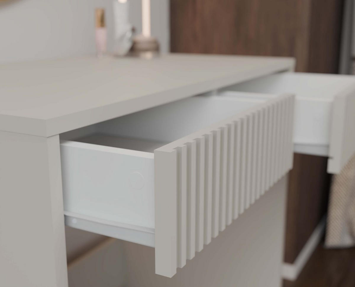 SCHREIBTISCH Slim Kaschmir 81/80/50 - Kaschmir, Holzwerkstoff (50/81/80cm) - RAUMHIRSCH FURNITURE