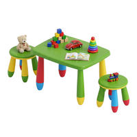 SOUPRAVA Vícebarevná 3-dílná plast - různobarevná, plast (72.5/47/55cm) - Relaxdays